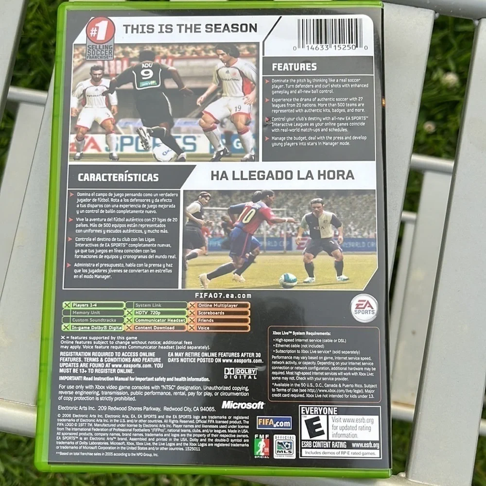 XBOX FIFA 07 Soccer game